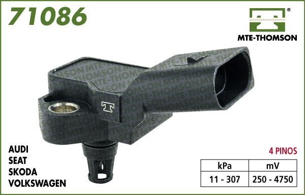 MTE-Thomson 71086 Sensor, intake manifold pressure 71086