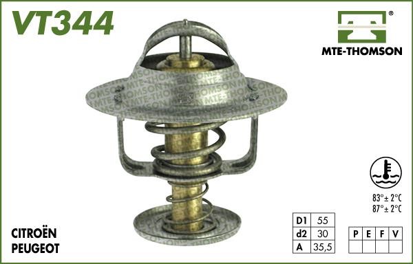 MTE-Thomson VT34483 Thermostat, coolant VT34483