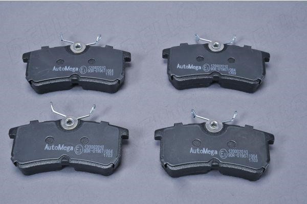 Brake Pad Set, disc brake AutoMega 120002010