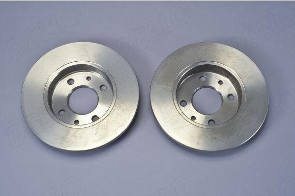 Unventilated front brake disc AutoMega 120046310