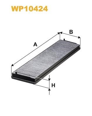 WIX WP10424 Cabin filter WP10424 WP10424 WIX Cabin filter