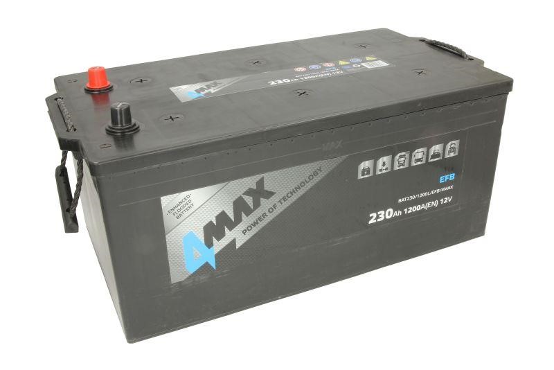 Battery 4max EFB 12V 230Ah 1200A(EN) L+ 4max BAT230&#x2F;1200L&#x2F;EFB&#x2F;4MAX