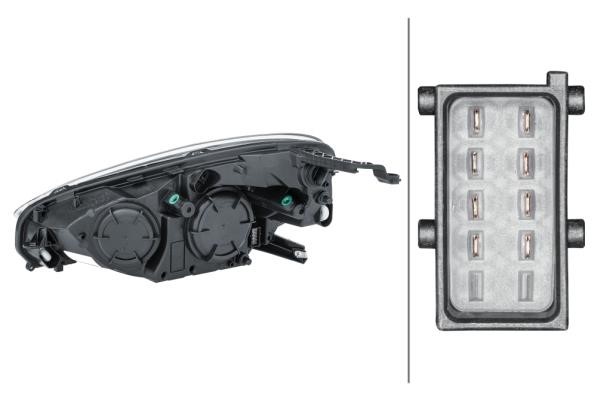 Headlight right Hella 1EH 354 811-021