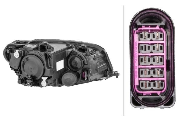 Headlight left Hella 1ED 012 286-011