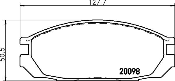 Hella 8DB 355 026-751 Brake Pad Set, disc brake 8DB355026751