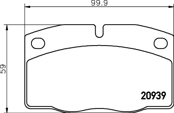 Hella 8DB 355 007-251 Brake Pad Set, disc brake 8DB355007251