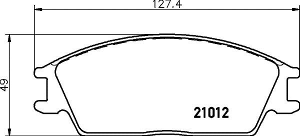 Hella 8DB 355 026-851 Brake Pad Set, disc brake 8DB355026851