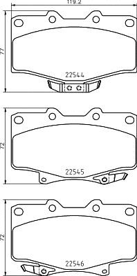 Hella 8DB 355 029-501 Brake Pad Set, disc brake 8DB355029501