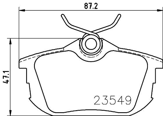 Hella 8DB 355 030-371 Brake Pad Set, disc brake 8DB355030371
