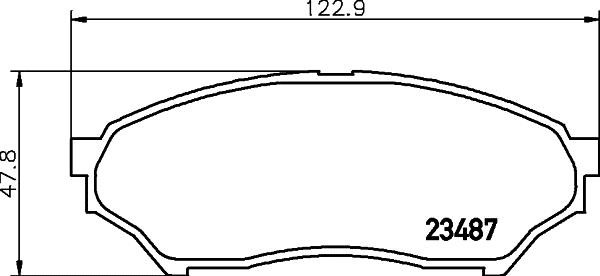 Hella 8DB 355 027-541 Brake Pad Set, disc brake 8DB355027541