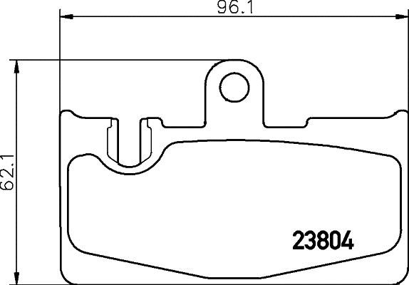 Hella 8DB 355 030-571 Brake Pad Set, disc brake 8DB355030571