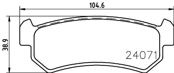 Hella 8DB 355 028-251 Brake Pad Set, disc brake 8DB355028251