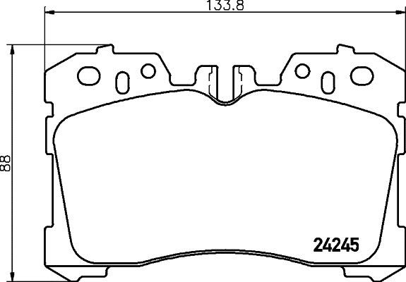 Hella 8DB 355 030-611 Brake Pad Set, disc brake 8DB355030611