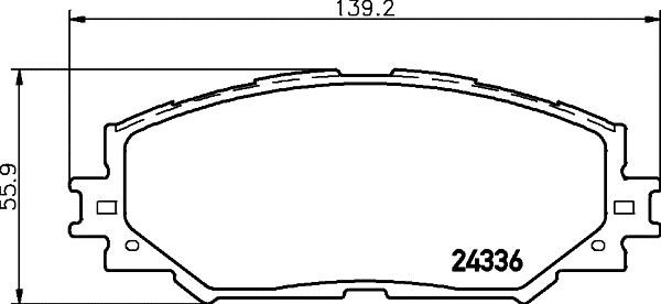 Hella 8DB 355 006-861 Brake Pad Set, disc brake 8DB355006861