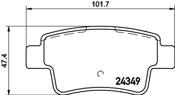 Hella 8DB 355 028-461 Brake Pad Set, disc brake 8DB355028461