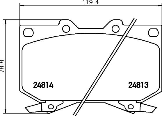 Hella 8DB 355 037-381 Brake Pad Set, disc brake 8DB355037381