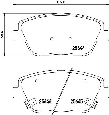 Hella 8DB 355 030-441 Brake Pad Set, disc brake 8DB355030441