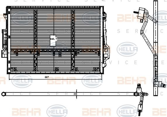 Hella 8FC 351 000-391 Cooler Module 8FC351000391