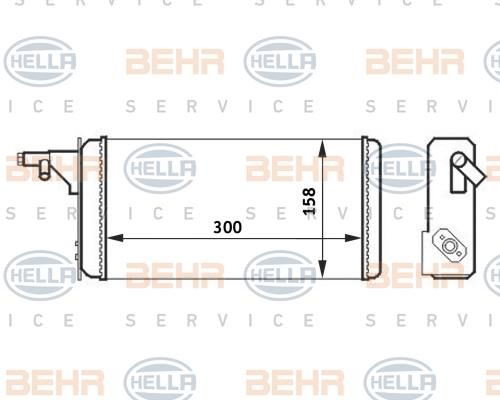 Hella 8FH 351 024-251 Heat exchanger, interior heating 8FH351024251