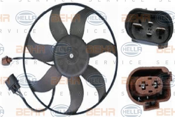 Hella 8EW 351 039-191 Hub, engine cooling fan wheel 8EW351039191