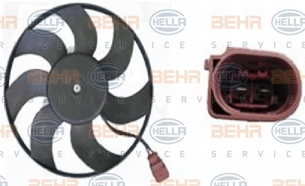 Hella 8EW 351 039-201 Hub, engine cooling fan wheel 8EW351039201