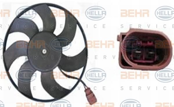 Hella 8EW 351 040-061 Hub, engine cooling fan wheel 8EW351040061