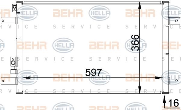 8FC351036111 Hella AC Condenser