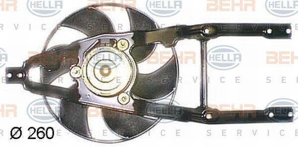 Hella 8EW 351 044-461 Fan, radiator 8EW351044461