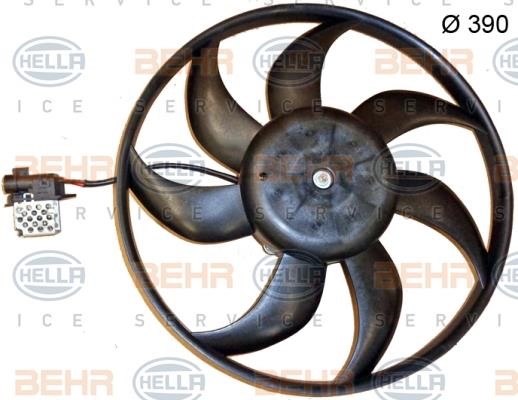 Fan, radiator Hella 8EW 351 150-144