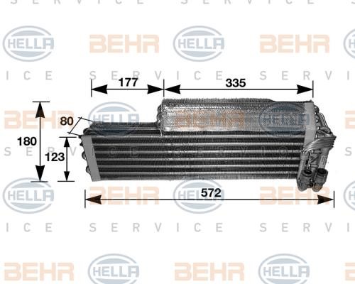 Hella 8FV 351 210-291 Air conditioner evaporator 8FV351210291
