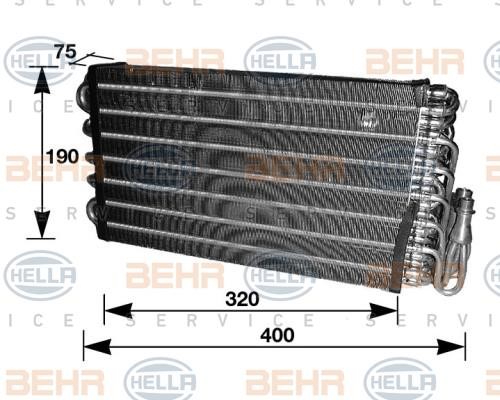 Hella 8FV 351 210-611 Air conditioner evaporator 8FV351210611
