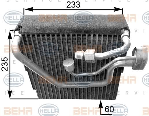 Hella 8FV 351 210-651 Air conditioner evaporator 8FV351210651