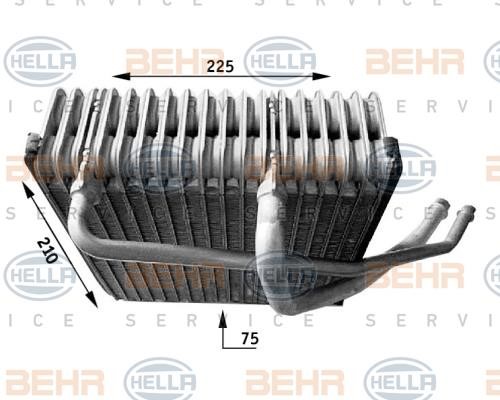 Hella 8FV 351 210-771 Air conditioner evaporator 8FV351210771
