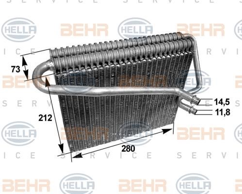 Hella 8FV 351 211-031 Air conditioner evaporator 8FV351211031