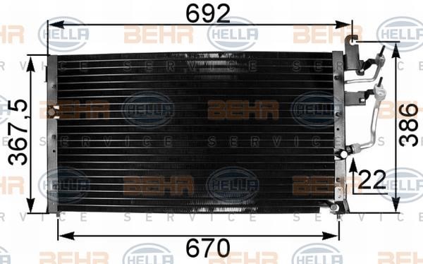 Hella 8FC 351 301-111 Cooler Module 8FC351301111