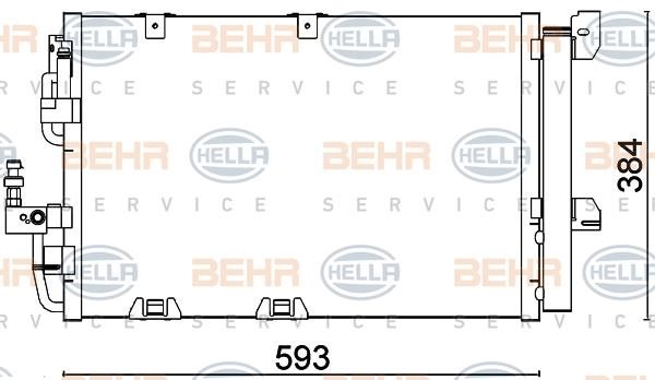 Hella 8FC 351 301-224 Cooler Module 8FC351301224