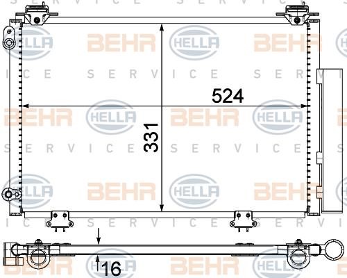 Hella 8FC 351 300-264 Cooler Module 8FC351300264