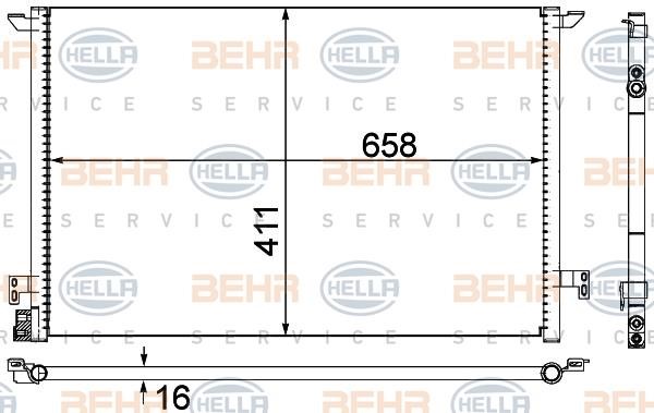 Hella 8FC 351 300-314 Cooler Module 8FC351300314
