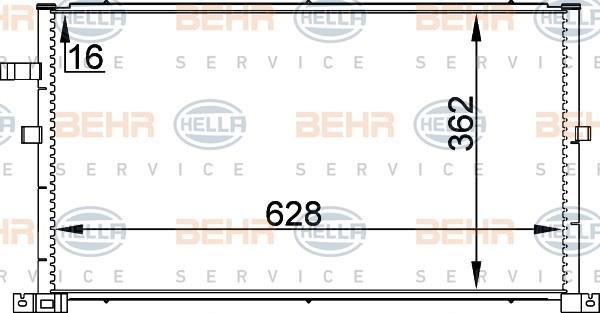Hella 8FC 351 300-324 Cooler Module 8FC351300324