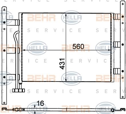 Hella 8FC 351 306-061 Cooler Module 8FC351306061