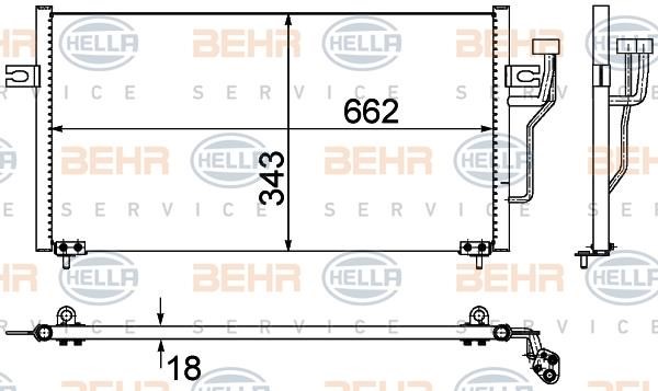 Hella 8FC 351 303-524 Cooler Module 8FC351303524