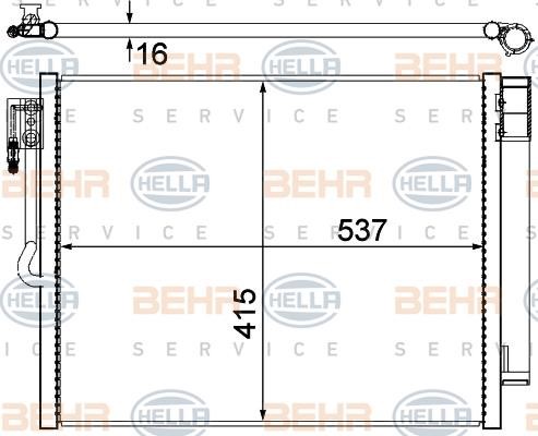 Hella 8FC 351 309-564 Cooler Module 8FC351309564