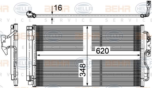 Hella 8FC 351 316-584 Cooler Module 8FC351316584
