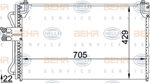 Hella 8FC 351 318-321 Cooler Module 8FC351318321