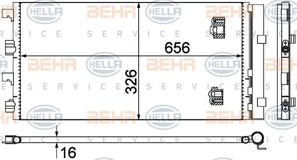 Hella 8FC 351 319-294 Cooler Module 8FC351319294