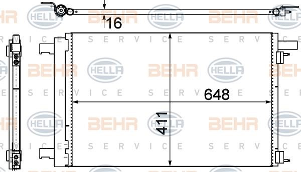 Hella 8FC 351 319-461 Cooler Module 8FC351319461