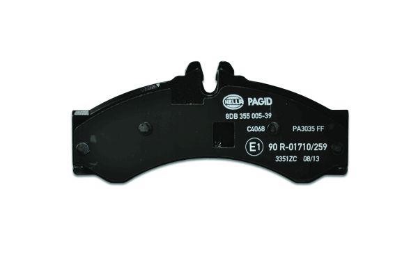 Brake pad set Hella 8DB 355 005-391