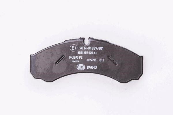 Brake pad set Hella 8DB 355 005-411