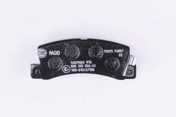 Brake pad set Hella 8DB 355 006-431