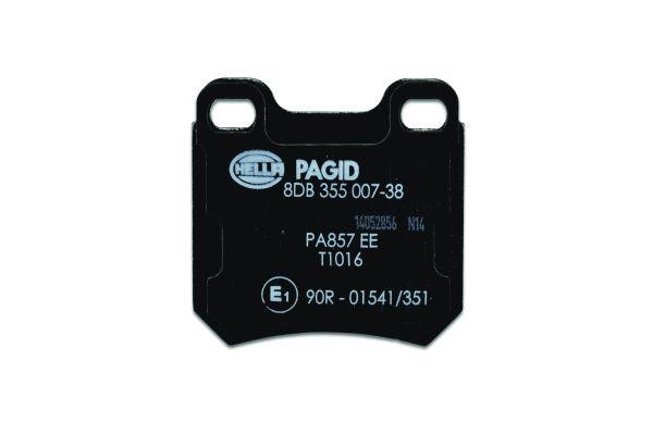 Brake pad set Hella 8DB 355 007-381